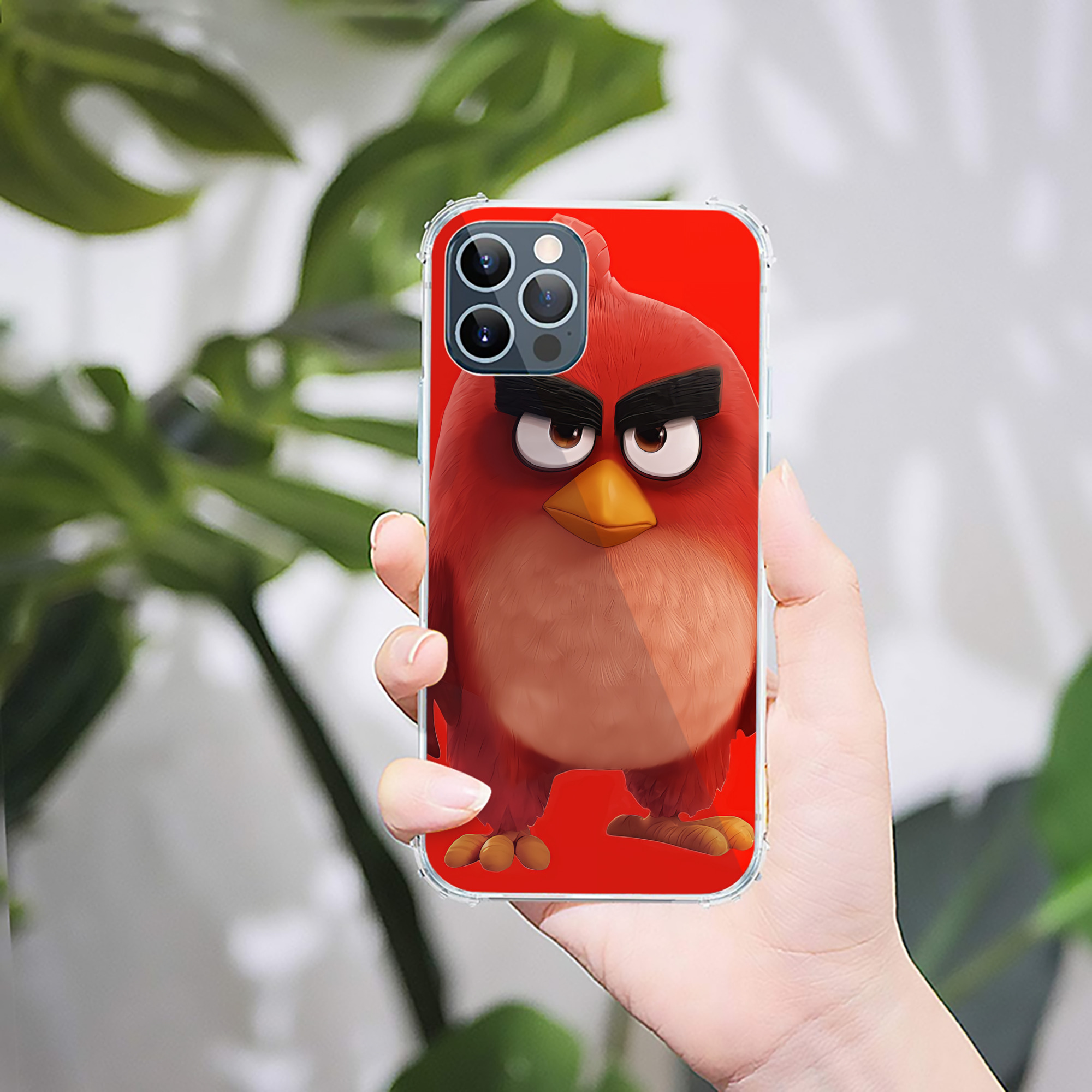 （画像用） Angry Birds アングリーバード 【iPhone 12シリーズ対応】透明スマホケース（クリアソフトケース）